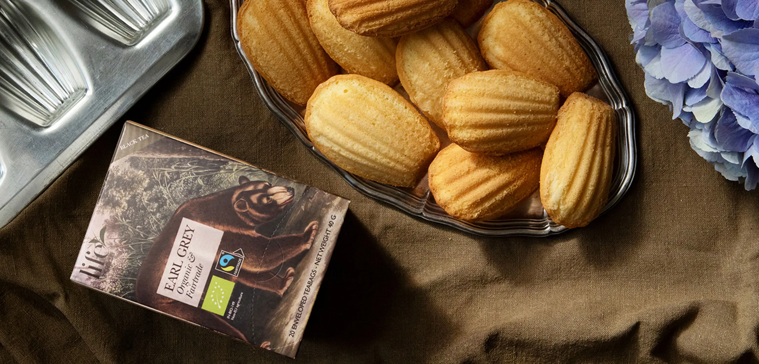 Snäckskalsformade kakor