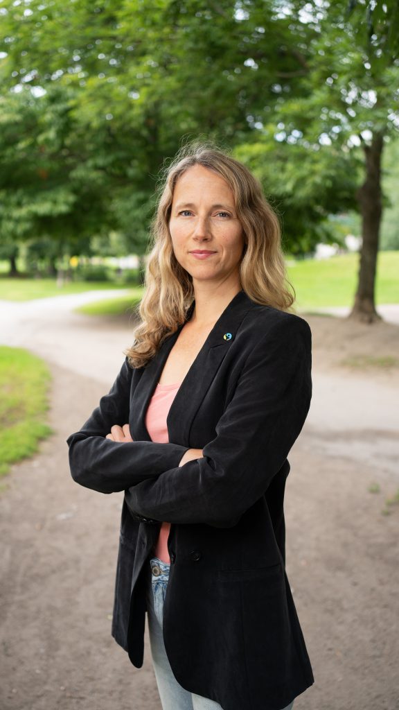 Porträtt- och pressbild på Ulrika Urey, generalsekreterare på föreningen för Fairtrade Sverige